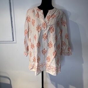 Tahari blouse womens size 1X Linen